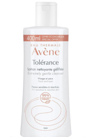 Avene Tolerance Extremely Gentle Cleanser Lotion  Λοσιόν Καθαρισμού Προσώπου & Ματιών σε Μορφή Γέλης για Πολυ Ευαίσθητο & Αντιδραστικό Δέρμα 400ml