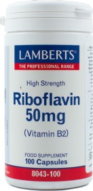 Lamberts B-2 50MG X 100 CAPS (RIBOFLAVIN)