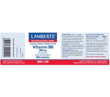 Lamberts B-6 50MG X 100 TABS