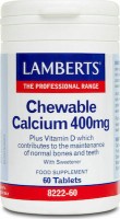 Lamberts CALCIUM CHEWABLE 400MG X 60 TABS