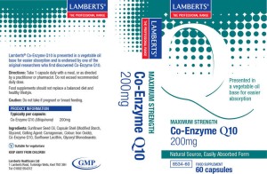 Lamberts CO-ENZYME Q10 200MG X 60CAPS