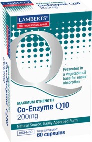 Lamberts CO-ENZYME Q10 200MG X 60CAPS