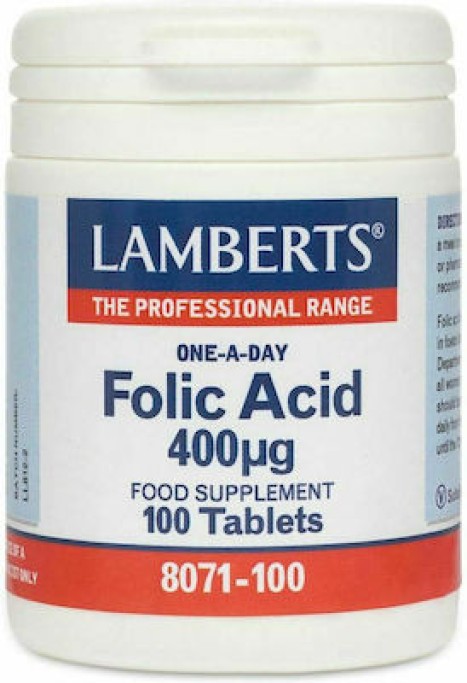 Lamberts FOLIC ACID 400MG X 100