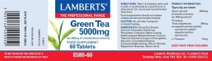 Lamberts GREEN TEA 5000MG X 60 CAPS