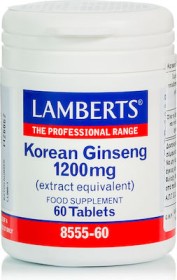 Lamberts KOREAN GINSENG 1200MG X 60 TABS