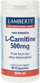 Lamberts L-CARNITINE 500MG X 60CAPS