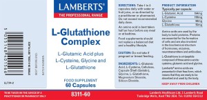 Lamberts L-GLUTATHIONE 60S