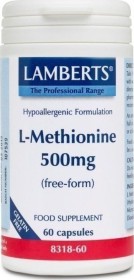 Lamberts L-METHIONINE 500MG X 60 CAPS