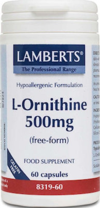 Lamberts L-ORNITHINE 500MG 60 CAPS