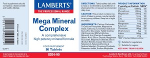 Lamberts MEGA MINERAL COMPLEX 90TABL