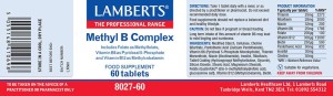 Lamberts METHYL B COMPLEX X 60 TABS