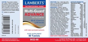 Lamberts MULTI GUARD ADVANCE X 60 TABS