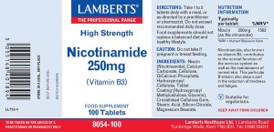 Lamberts NICOTINAMIDE 250MG X 100 TABS