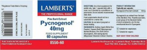 Lamberts PYCNOGENOL 40MG X 60CAPS