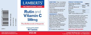 Lamberts RUTIN & C & BIOFLAVONOIDS 90TABS