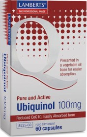 Lamberts UBIQUINOL 100MG X 60 CAPS