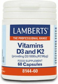 Lamberts VITAMINS D3 & K2 X 60 CAPS