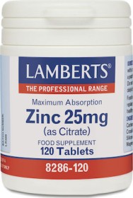 Lamberts ZINC 25MG X 120 TABS