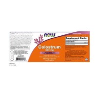 NOW COLOSTRUM 500MG  120 VEG. CAPS