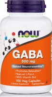 NOW GABA 500MG + B6 X 100 VEG. CAPS