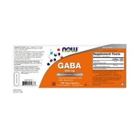 NOW GABA 500MG + B6 X 100 VEG. CAPS