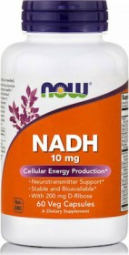 NOW NADH 10MG + D-RIBOSE 200MG X 60 CAPS