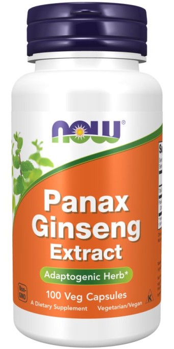 NOW PANAX GINSENG EXTRACT 520MG X 100 VEG.CAPS