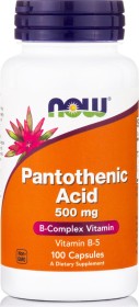 NOW PANTOTHENIC ACID 500MG X 100 VEG CAPS