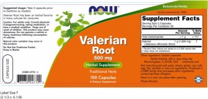 NOW VALERIAN ROOT 500MG X 100VCAPS