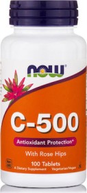 NOW VIT. C-500 WITH ROSE HIPS 100 TABS