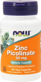 NOW ZINC PICOLINATE 50MG 60 VEG.CAPS