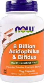 NOW 8 BILLION ACIDOPHILUS & BIFIDUS X 60 VEG. CAPS