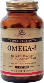 SOLGAR OMEGA-3 TRIPLE STRENGTH X 50 SOFTGELS