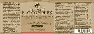 SOLGAR ULTIMATE B + C  COMPLEX  X 30 TABS