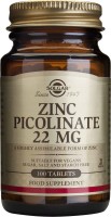 SOLGAR ZINC PICOLINATE 22MG X 100 TABS