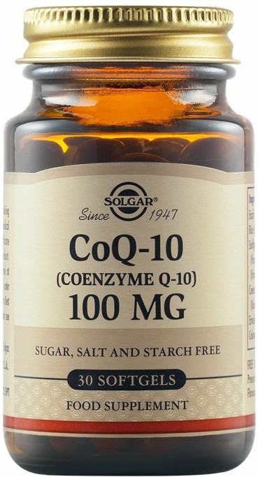 Solgar Vegeterian CoQ-10 χωρίς Γλουτένη 100mg 30 μαλακές κάψουλες