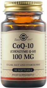 Solgar Vegeterian CoQ-10 χωρίς Γλουτένη 100mg 30 μαλακές κάψουλες