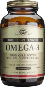 SOLGAR OMEGA-3 DOUBLE STRENGTH X 120 SOFTGELS