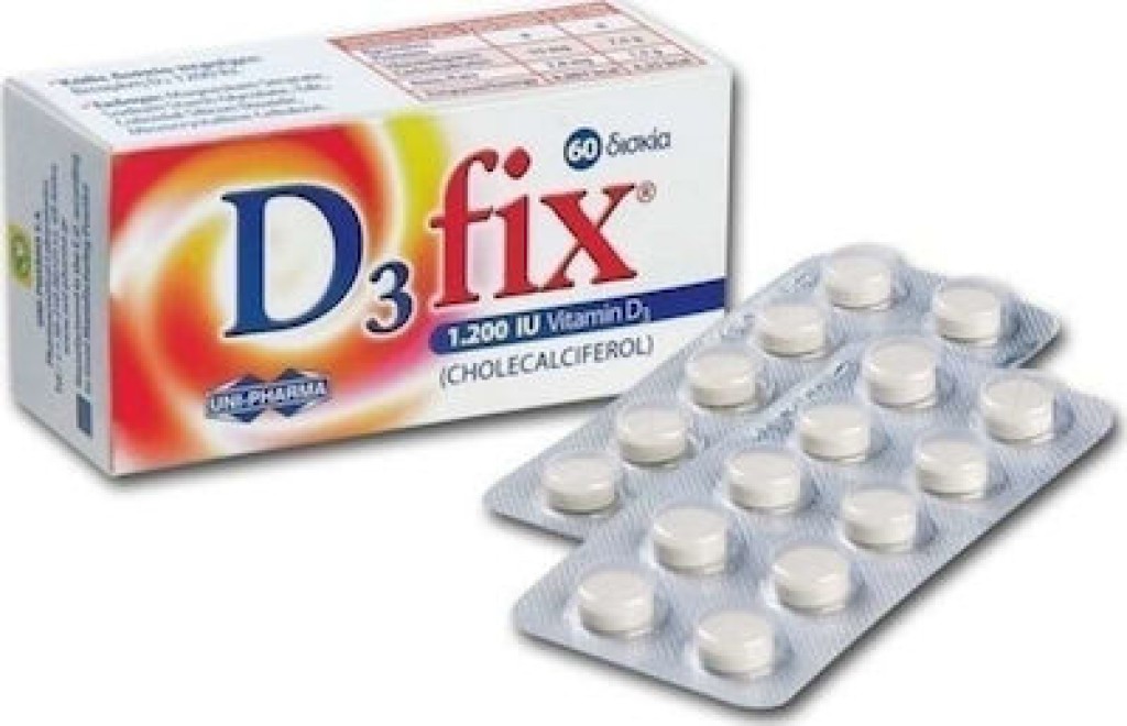 UNI PHARMA D3-FIX 1200IU X 60 TABS