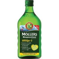 MOLLER\'S Cod Liver Oil Lemon Μουρουνέλαιο με γεύση Λεμόνι 250ml